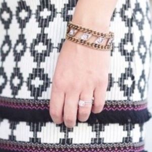 Crystal Chain Cuff by Slate